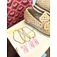 The Uptown Peach Beaded Blondes Groovy Sprinkle Anklet - Extended