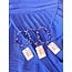 The Uptown Peach Beaded Blondes Red, White and Blue Luster Sprinkle Bracelet- Petite