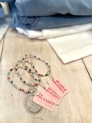 Beaded Blondes Red, White and Blue Luci Bracelet