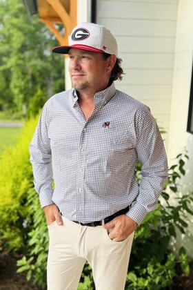 Peach State Pride - Bulldog Button Down