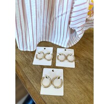 Worn Gold Hoops