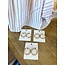The Uptown Peach Worn Gold Hoops