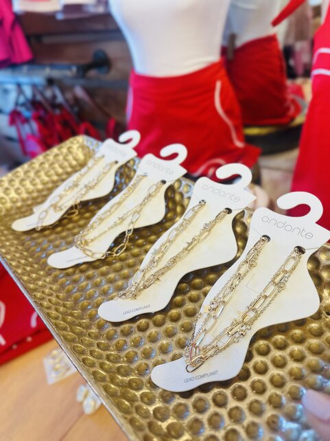 Gold Star Mix Anklet Gold Star Mix Anklet