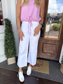 Whitney’s White Wide Leg Jeans