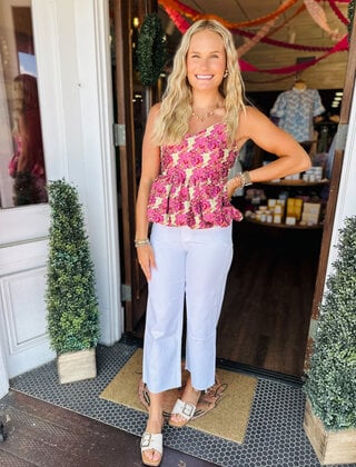 Whitney’s White Wide Leg Jeans