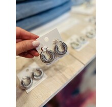 Summer Textured Hoops