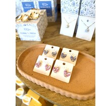 Floral Bow Studs