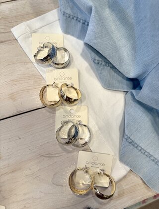 Tanner Textured Hoops