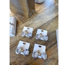 Classic Hoops in Silver & Gold