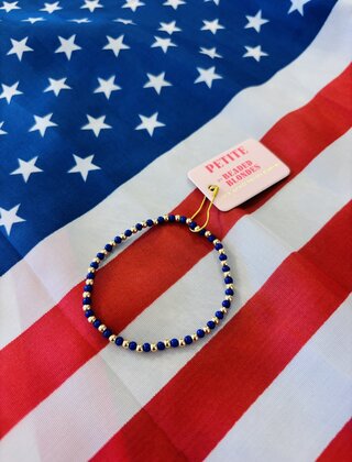 Cobalt Blue Beaded Blondes Bracelet