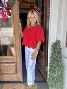 Katies White Barrel Jeans