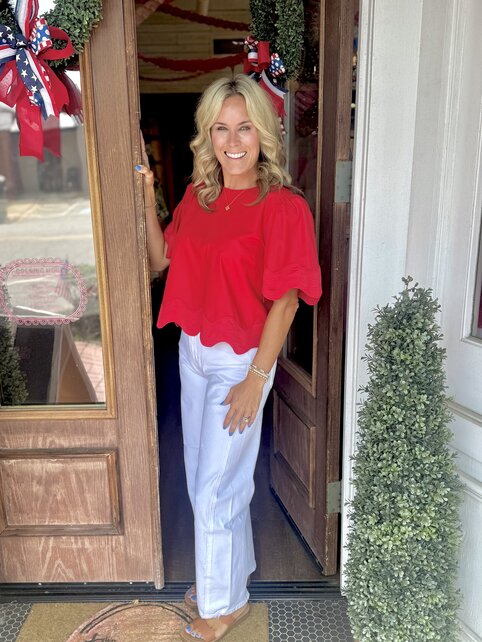 Katies White Barrel Jeans