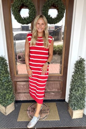 Sadie Striped Knit Dress