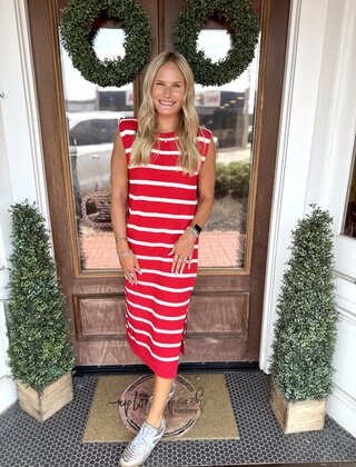 Sadie Striped Knit Dress