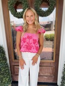 Paloma Pink Embroidered Blouse