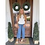 The Uptown Peach Olivas Wide Leg Jeans