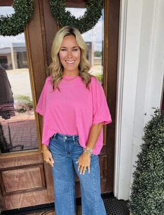 Oversized Staple Top