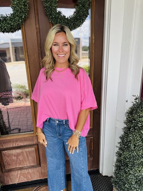 Oversized Staple Top