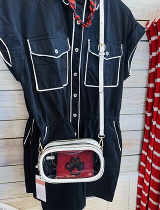 Game Day Clear Purse - Oval