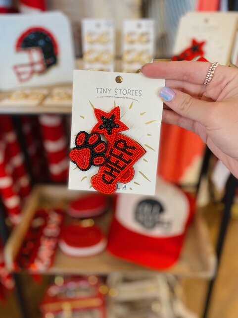 Cheer Paw Print and Star Pin Set