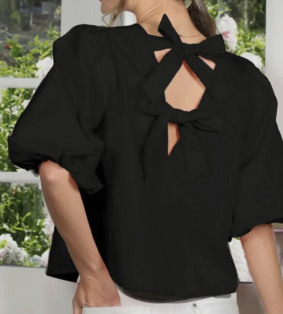 Bubble Bow Back Top