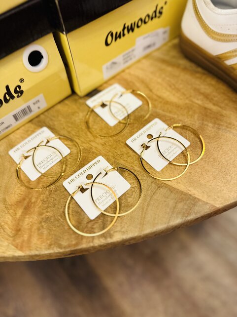Slim Gold Hoops
