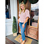 The Uptown Peach The Blush Gingham Top