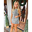 The Uptown Peach Bold Black & White Skort