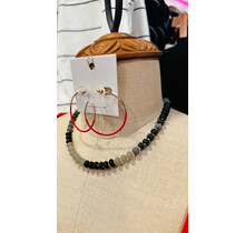 Stone Wash Beaded Necklace