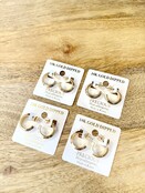 Taylor Textured Mini Hoops