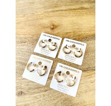 Taylor Textured Mini Hoops