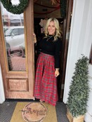 Holly Jolly Plaid Skirt