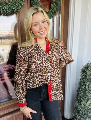 Lindsey Leopard Top