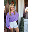 The Uptown Peach Whitney White Denim Shorts