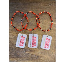 Beaded Blondes Red and Black Sprinkle Bracelet