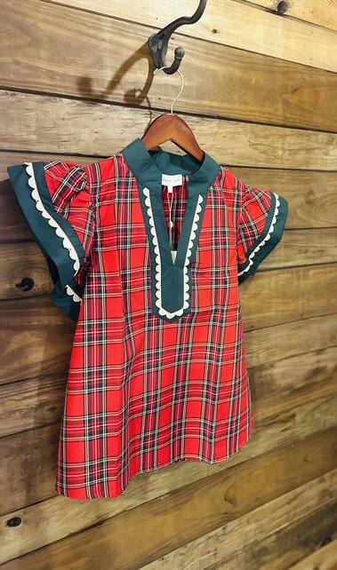 Plaid I’m Here Top