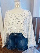 Faith Floral Cropped Sweatshirt