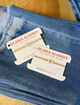 LC In Gold Beaded Blondes