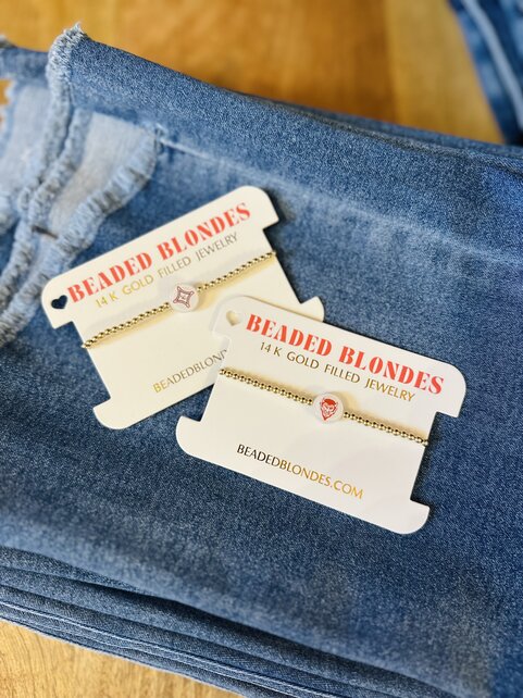 LC In Gold Beaded Blondes