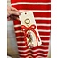 The Uptown Peach Gameday Bow Bag Charm