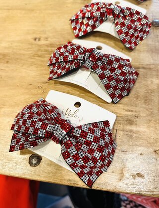 Checkered Hair Bow