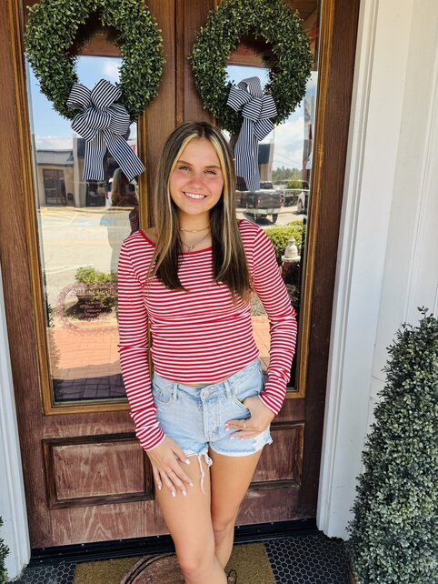Striped Stacy Top