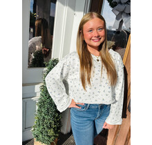 Faith Floral Cropped Sweatshirt