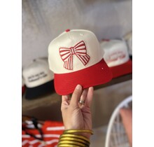 Rachel Red Bow Hat