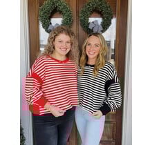 Open Back Stripe Top