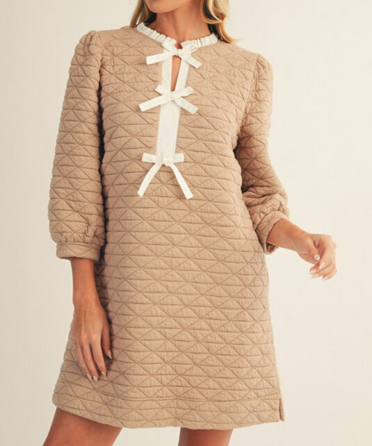 The Quilted Bow Dress