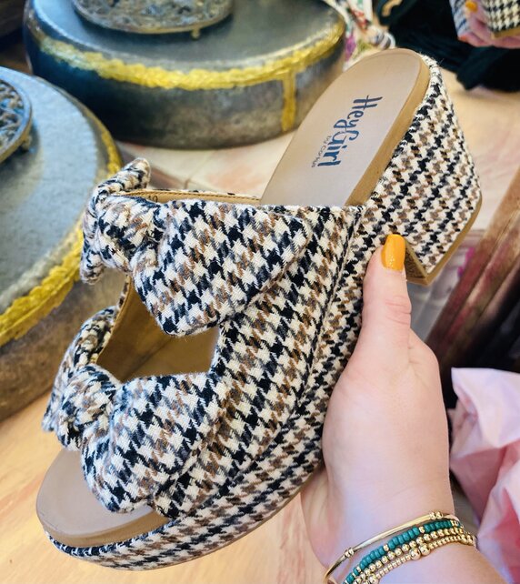 Preppy Plaid Wedge