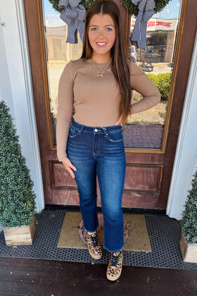 Carly High Rise Crop Jeans