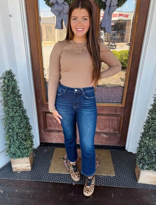 Carly High Rise Crop Jeans