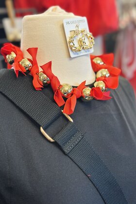 Red Bow Necklace